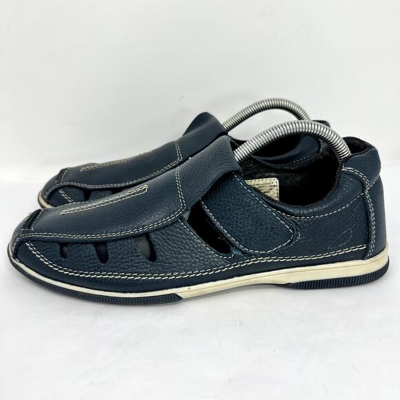 JBE Sandals Shoes Men 26 US 8 Blue Comfort Casual Classic Yacht Country Club - Picture 9 of 11